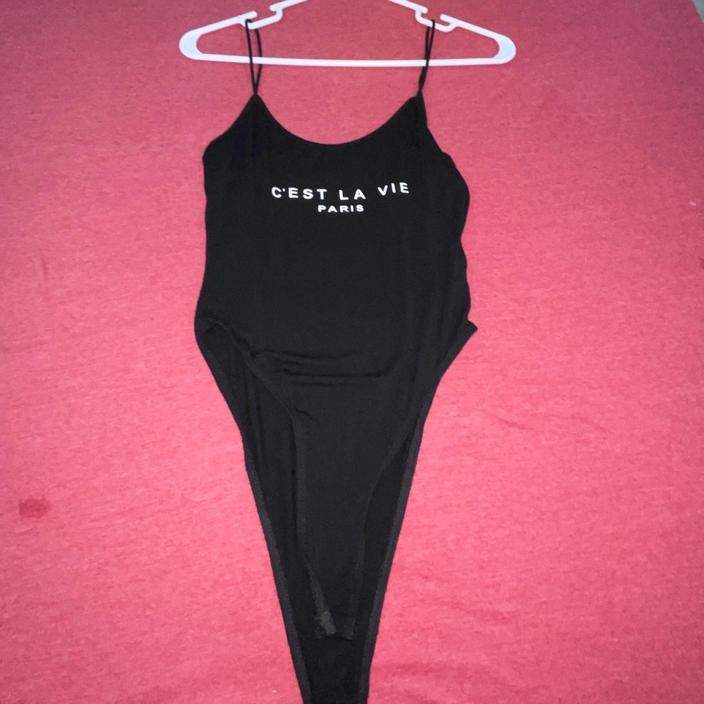 Black Minimalist bodysuit
